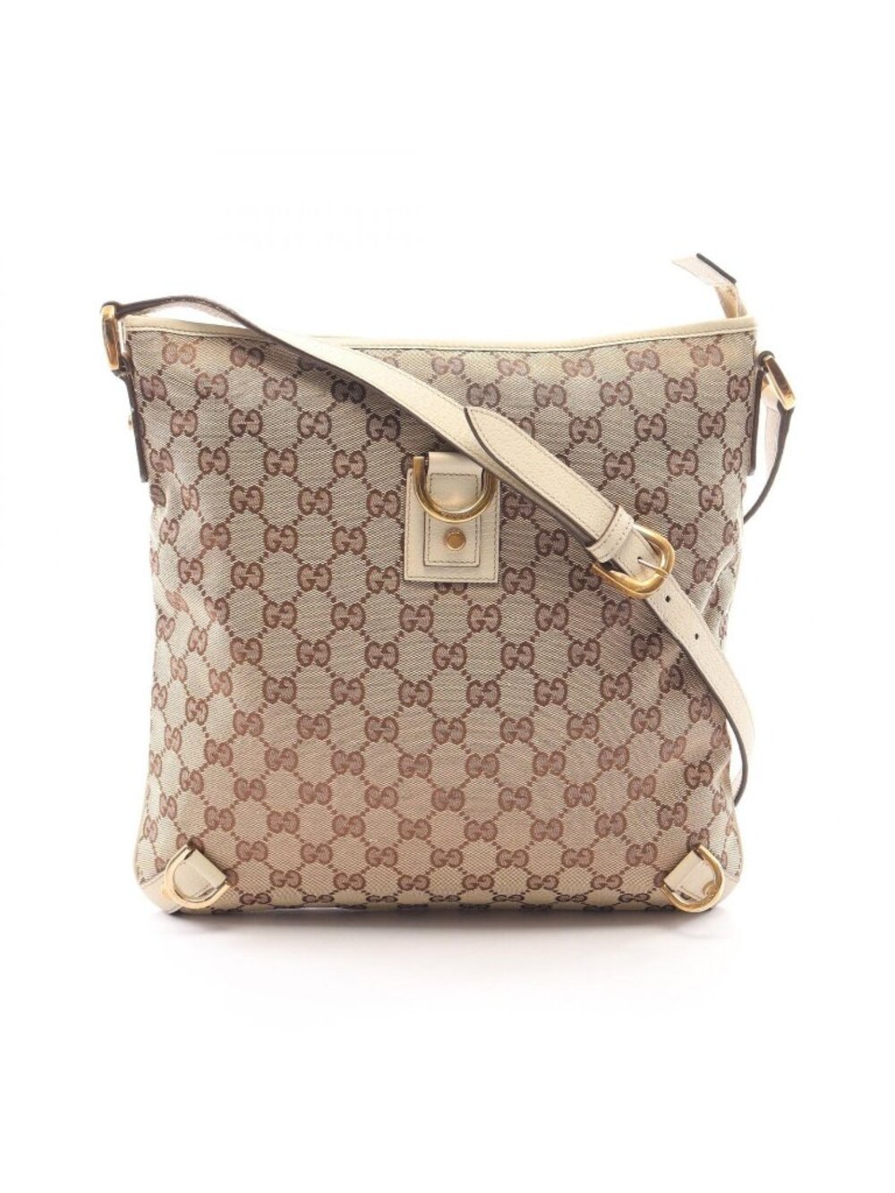 Gucci Shoulder Bag Abbey GG Canvas Beige Ivory